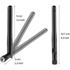  2-pack  Rp-sma Antenna For Wifi 2 4ghz 5ghz Wireless Router Or Card Female Pin