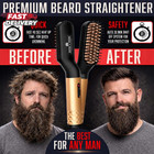 Beard Straightener Grooming Kit For Men  Beard Growth Kit  Wash  Brush   Comb  U