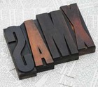Xmas Rare Wood Type Woodtype Font Letterpress Printing Blocks Vintage Antique  