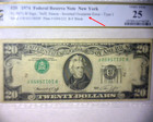 1974  20 Frn    inverted 2nd   3rd Print Obverse     Very Rare     nice       