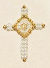 Diamond Crosses Christmas Ornament Bead Kit 3-7 8  High Makes 5 New