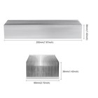 Large Aluminum Heat Sink 7 87 x2 71 x1 41   200x69x36mm Heatsink High Power C   