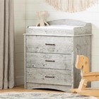 Helson Changing Table With Drawers Seaside Pine South Shore