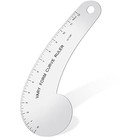 New Vary Form Curve Ruler Solid Aluminum French Hip Curve Measuring 1-12 Inch