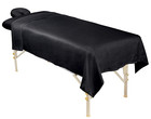 Forpro Professional Collection Premium Microfiber 3-pcs Massage Sheet Set Black