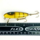 Vtg Shur Strike Minnow 2 75  Priv  Label No Markings Wood Glass Eyes 1939 - 1941