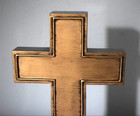 Life Symbols Cross Casket Medallion 5 75  Tall 4  Across 1999 Batesville Casket