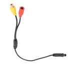 4-pin Male Backup Reverse Camera Car Universal To Cvbs Rca Female Connector 