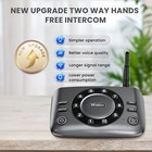Wuloo 10-channel Full Duplex Fm Wireless Intercoms For Home Business Communicate