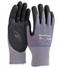 Lot- 34-844 Maxiflex Foam Dotted Palm Nitrile Grip Coated Protective Work Gloves