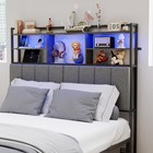 54 8  Headboard For Queen Size Bed With Storage Headboards With Charging Station