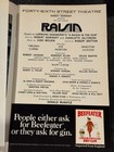 Raisin Playbill - Rare Virginia Capers Signed 1973