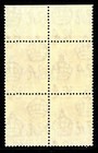 China 1938 Hong Kong 15   Carmine Kgvi Sc 159 Perf 14x14 Block Mnh O402