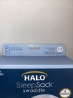 New Halo Sleep Sack Swaddle Baby Wrap 3-6 Months Microfiber Grey Stars