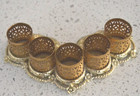 Vintage Gold Filigree Lipstick Holder W angels 5 Lipstick Holder 4 5 In  L Read