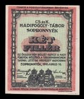 I-010300 Austria-hungary 2 Heller 1916  Pow Camp Sopronnyek Unc
