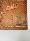 Vintage Photo Album Souvenir Book Scrapbook Handmade Wood 1950s