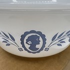 Vintage Glasbake Covered Casserole Grandma Brown Baked Beans Promo