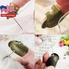 2pcs Retro Finger Protector Antique Thimble Ring Handworking Needle Thimble New