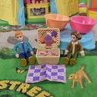 Vintage Large Lot Of Fisher Price Sweet Streets Play Mat Buildings   More Read      