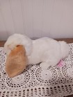 Russ White   Tan Long Ear Rabbit Bunny Plush Stuffed Animal Easter