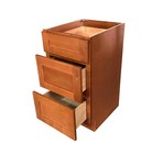  3 Drawers Maple Shaker Bathroom Vanity Base Cabinet Solid Wood 12  15  18 