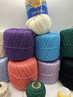 Lot Of 20 Crochet Thread Spools Multi Colors Full   Partials