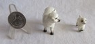 Vtg Hagen Renaker Ewe Sheep Style 2   A 275 And Lamb Head Up  a 276 Lot Of 2