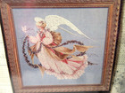 Vtg Lavender   Lace Angel Of Summer Ctd Cross Stitch Chart