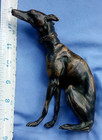 Bronze Whippet Italian Greyhound Dog 7  Art Deco Oleggini France Mark 1920 30s