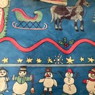 Vintage Christmas Wrapping Paper 4 Sheets patterns 29 X 37 50s-70   s Stained