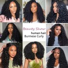 Burmese Curly Human Hair Bundles 24-28 Inch Unprocessed Brazilian Hair