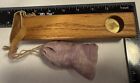 Vintage Wooden Hand Made Glass Marble Prism Kaleidoscope W extra Marbles