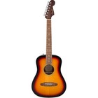 Fender Redondo Mini Sunburst Acoustic Guitar Bundle W  Bag Strap Tuner Picks