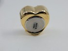 Miniature Hanslin Quartz Desk Heart Clock Solid Brass Brand New Needs Battery