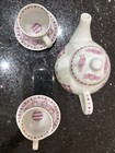 Disney Princesses Pink Teapot 2 Tea Cups And Saucers Ceramic