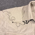 Vintage Panhandle Slim Western Shirt Mens Medium Tan Embroidered Star Distressed