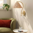 Rattan Wall Sconce Light Brass - Threshold