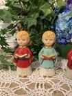 3 Vintage Choir Boys Carolers Figurines Mid Century Christmas Decoration Decor