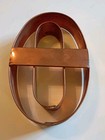 Vintage Copper Oval Donut Cookie Pastry Cutter Fixed Center Bakery Tool Heavy