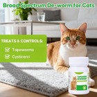 Tapeworm Dewormer For Cats Prazi-qantl Tablets Broad Spectrum Treatment