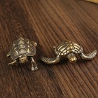 2 X Vintage Brass Turtle Figurine Statue Home Ornaments Animal Figurines Gift