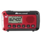 Portable Weather Radio Black Emergency Radio W 2600 Mah Rechargeable Battery