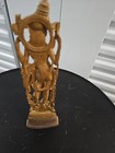 Vintage Hand Carved Wooden Oriental Dancing Deity Tara Tara Figurine