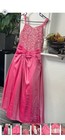 Bonnie Jean Pink Formal Dress Size 12 Embellished Bodice Bow Detail