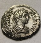 Rare Genuine Ancient Roman Silver Coin Denarius 207 Ad Caracalla Liberty Abacus