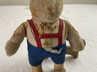 Antique Steiff Bunny Rabbit With Shorts   Shirt  Button In Ear  1950   s  Germany