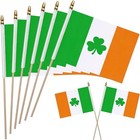 12 Pack 8  12 Inch Ireland Shamrock Flags Irish Saint Patrick s Day Flags On 
