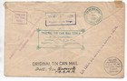 1937 Tin Can Mail Cover From Tonga W  Numerous Markings