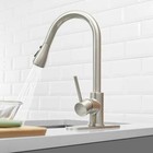Single-handle Kitchen Faucet Sink Pull-down Sprayer Mixer Tap Stainless Steel